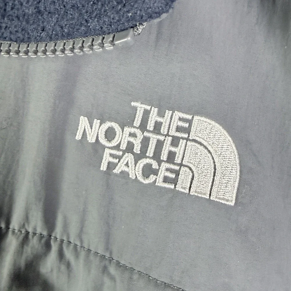 The NORTH FACE Denali Zip Fleece Polartec Vented Jacket Sweater Blue Gray Men XL